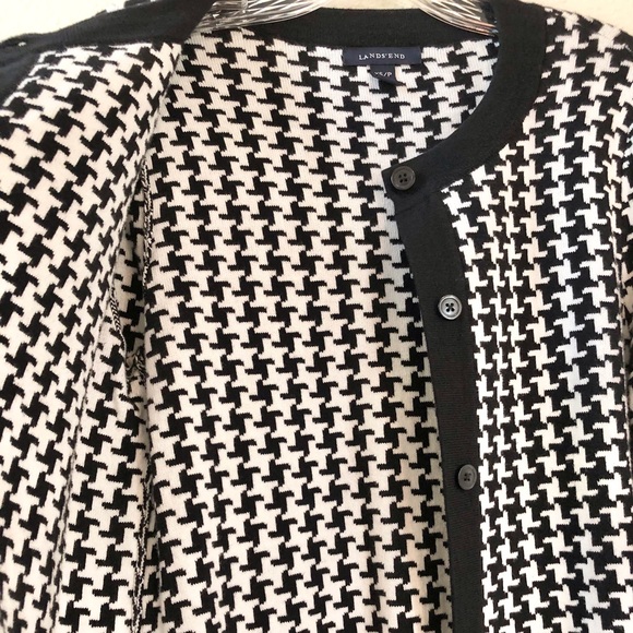 LAND’S END Houndstooth Jacket - Picture 5 of 7